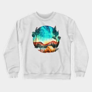 Camping Is My Happy Place Crewneck Sweatshirt